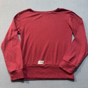 MEN Red long Sleeve Tee Sz M Pre owned Excellent